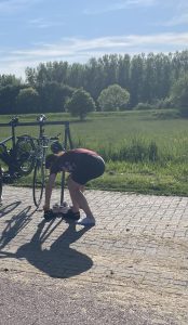 in wisselzone triathlon